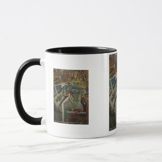 abstrakter Gitarrist Tasse (Links)