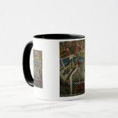 abstrakter Gitarrist Tasse (Vorderseite Links)