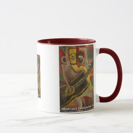 abstrakter Gitarrist VI Tasse (Rechts)