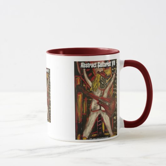 abstrakter Gitarrist VII Tasse (Rechts)