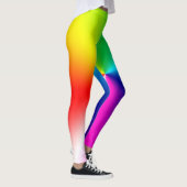 abstrakter glänzender Regenbogen Leggings (Rechts)