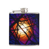 Abstrakter Glass Moon Flachmann (Vorderseite)