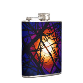 Abstrakter Glass Moon Flachmann (Rechts)