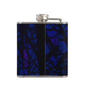 Abstrakter Glass Moon Flachmann (Rückseite)