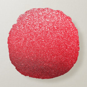 Abstrakter Glitter-Lichterhintergrund Rundes Kissen