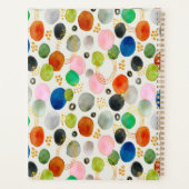 Abstrakter Glitzer aus Pebble Gold + Ihr Logo Planer (Rückseite)