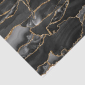 abstrakter Glitzer aus Schwarz und Gold Seidenpapier (Ausschnitt)