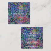 Abstrakter Glitzer für Tierdrucke Beauty Stylist Quadratische Visitenkarte (Vorne/Hinten)