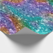 Abstrakter Glitzer Geschenkpapier (Ecke)