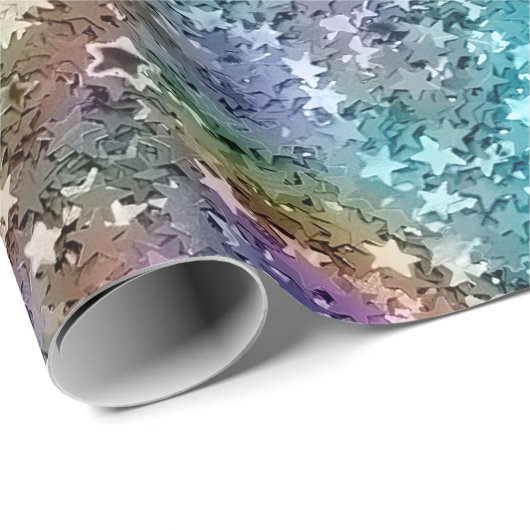 Abstrakter Glitzer Geschenkpapier (Rolleneckpunkt)