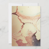 *~* Abstrakter Glitzer Goldfolie Elegante Hochzeit Einladung (Rückseite)