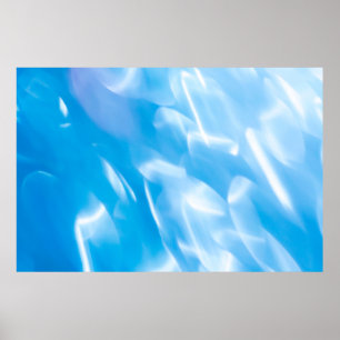 Abstrakter Glitzer leuchtet auf blauem Hintergrund Poster