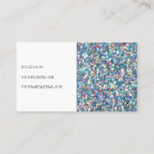 Abstrakter Glitzer Makeup Hair Lashes Nails Artist Visitenkarte (Rückseite)