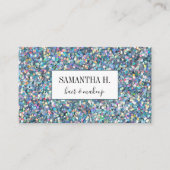 Abstrakter Glitzer Makeup Hair Lashes Nails Artist Visitenkarte (Vorderseite)