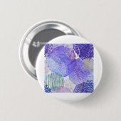 Abstrakter Glitzer mit Aquarellfarben Lila Button (Vorne & Hinten)