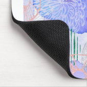 Abstrakter Glitzer mit Aquarellfarben Lila Mousepad (Ecke)