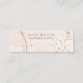 Abstrakter Glitzer Rose Gold Stuhlvortrag Mini Visitenkarte (Vorderseite)