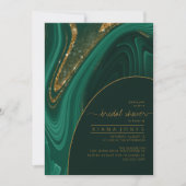 Abstrakter Glitzer Strata Brautparty Green ID903 (Vorderseite)