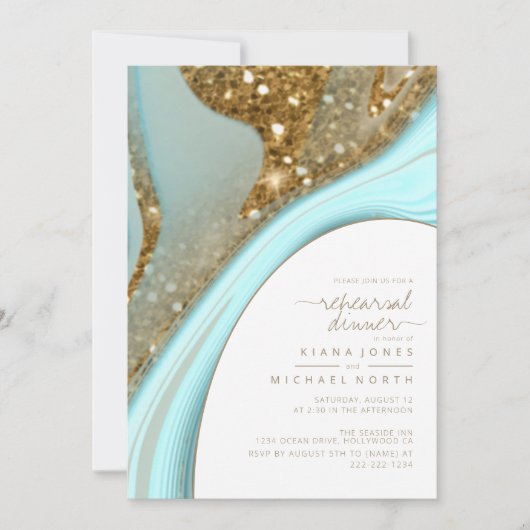 Abstrakter Glitzer Strata Probe Dinner ID903 (Vorderseite)