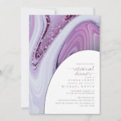 Abstrakter Glitzer Strata Probe Dinner Wht ID903 (Vorderseite)