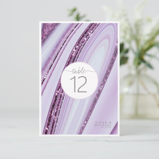 Abstrakter Glitzer Strata Tischnummer Lilac ID903 (Stehend Vorderseite)