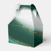 Abstrakter Glitzer Strata Wedding Danke V2 Gr ID90 Geschenkschachtel (Rückseite)