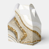 Abstrakter Glitzer Strata Wedding Danke V2 IV ID90 Geschenkschachtel (Rückseite)