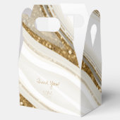 Abstrakter Glitzer Strata Wedding Danke V2 IV ID90 Geschenkschachtel (Geöffnet)