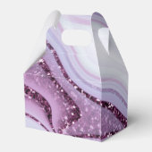Abstrakter Glitzer Strata Wedding Danke V2 LC ID90 Geschenkschachtel (Rückseite)