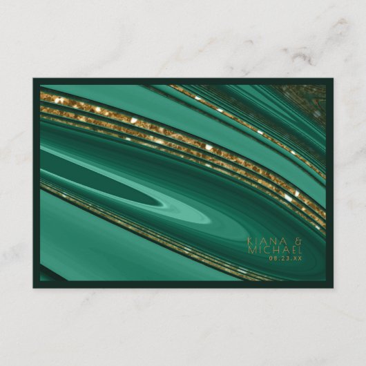 Abstrakter Glitzer Strata Wedding Details Gr ID903 Begleitkarte (Vorderseite)