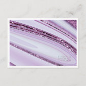 Abstrakter Glitzer Strata Wedding Details Lilc ID9 Begleitkarte (Vorderseite)