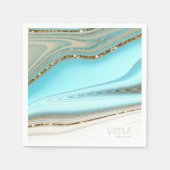 Abstrakter Glitzer Strata Wedding ID903 Serviette (Vorderseite)