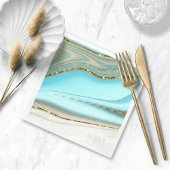 Abstrakter Glitzer Strata Wedding ID903 Serviette