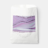 Abstrakter Glitzer Strata Wedding Lilac ID903 Geschenktütchen (Vorderseite)