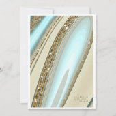 Abstrakter Glitzer Strata Wedding Menu ID903 (Vorderseite)