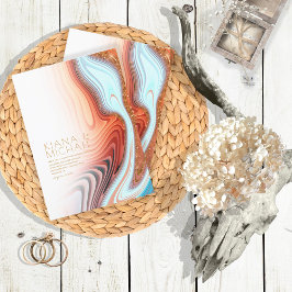 Abstrakter Glitzer Strata Wedding SW ID903 Einladung