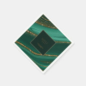 Abstrakter Glitzer Strata Wedding Vielen Dank G ID Serviette (Ecke)