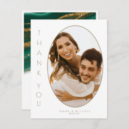 Abstrakter Glitzer Strata Wedding Vielen Dank Gr I Dankeskarte