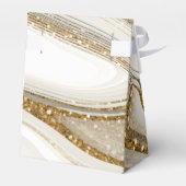 Abstrakter Glitzer Strata Wedding Vielen Dank IV I Geschenkschachtel (Rückseite)