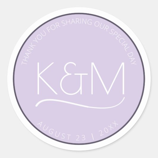 Abstrakter Glitzer Strata Wedding Vielen Dank, Lc Runder Aufkleber (Vorderseite)