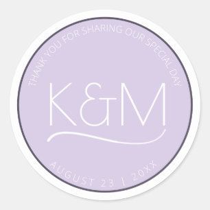 Abstrakter Glitzer Strata Wedding Vielen Dank, Lc  Runder Aufkleber