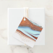 Abstrakter Glitzer Strata Wedding Vielen Dank SW I Geschenkanhänger (Beispiel)