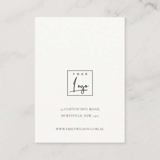 Abstrakter Glitzer Visitenkarte (Rückseite)