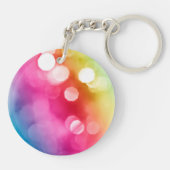 Abstrakter Glow Acrylic Schlüsselanhänger (Rückseite)