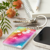 Abstrakter Glow Acrylic Schlüsselanhänger (Vorderseite rechts)