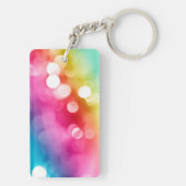 Abstrakter Glow Acrylic Schlüsselanhänger (Rückseite)