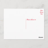 Abstrakter Glücksfall über die Lebenseinstellung Postkarte (Rückseite)