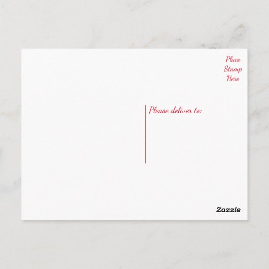 Abstrakter Glücksfall über die Lebenseinstellung Postkarte (Rückseite)