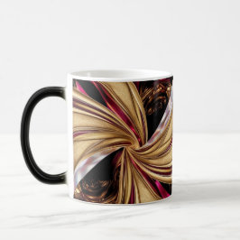 Abstrakter Gold-Magenta-Fusions-Wirbel Farb-Morphi Verwandlungstasse