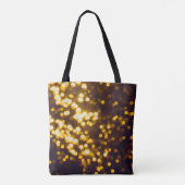 Abstrakter Goldbug mit schwarzem Hintergrund Tasche (Rückseite)